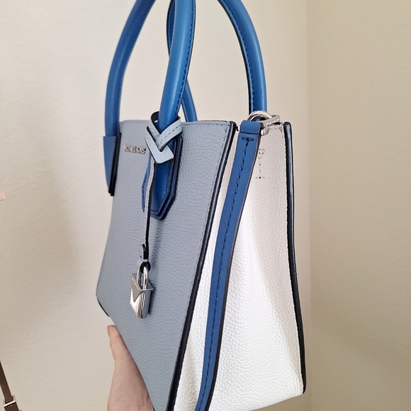 NEW Michael Kors Studio Mercer Medium Pebbled Leather Messenger Bag - Picture 4 of 10